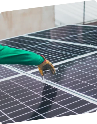 Solar panel installation work